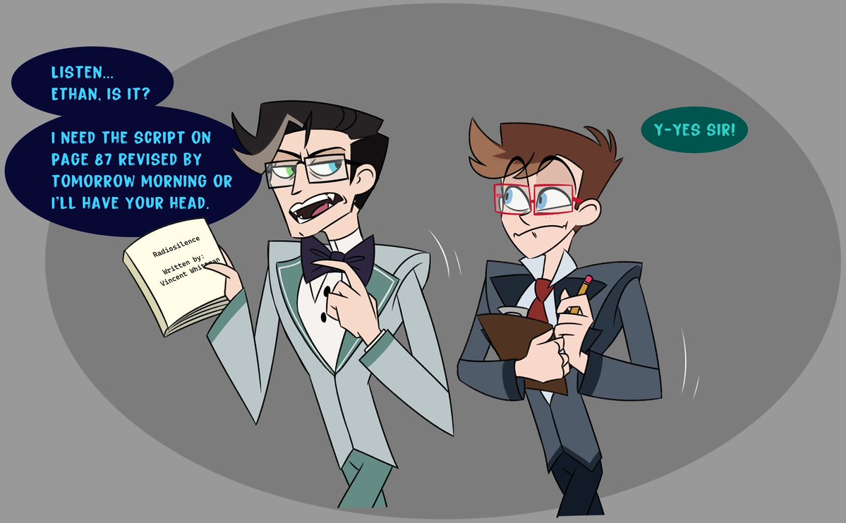 Arlaithe's tweet image. little did you know my evil plan was just inserting Ethan into murdermedia shenanigans muwahahahah