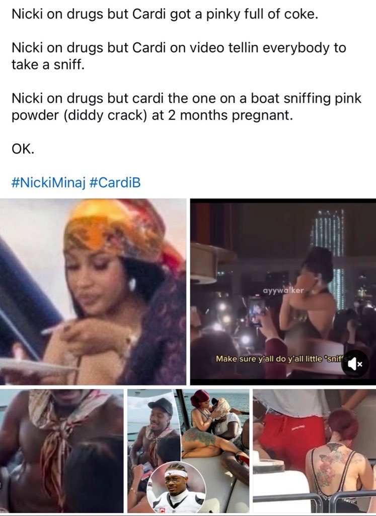 Rllydgafb's tweet image. Fuck Trump he is a pedo😹I support Nicki not Trump and here you are defending your coke whore