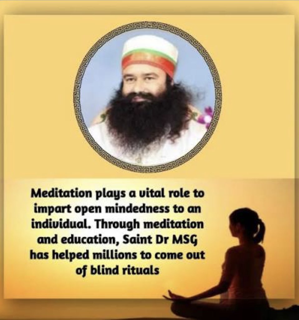 InsanA11637's tweet photo. शुरुआती सीख बच्चों के भविष्य को आकार देती है। Saint Gurmeet Ram Rahim ji कहते हैं कि ध्यान उन्हें शांत और आत्मविश्वासी बनाए रखता है।छोटे-छोटे इनाम देना उन्हें प्रेरित करना एक मज़बूत, सकारात्मक आदत बनाने में मदद करता है। #MeditationForGenZ https://t.co/c5Z7o2mVF0