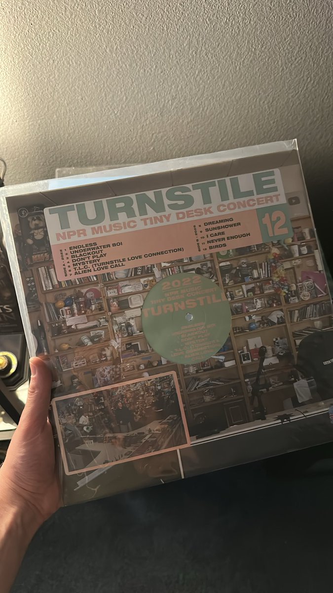 now proud owner of the turnstile npr tiny desk vinyl