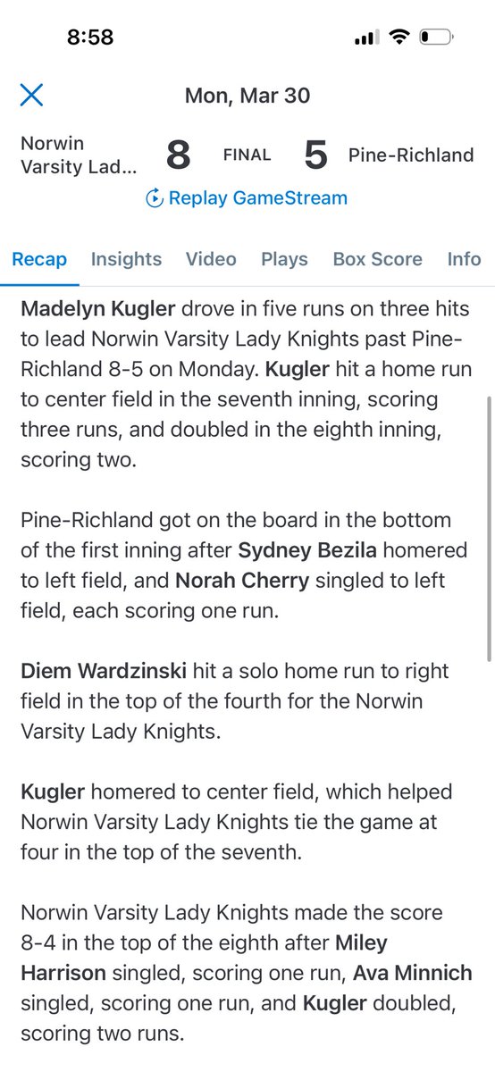Maddy Kugler tweet media