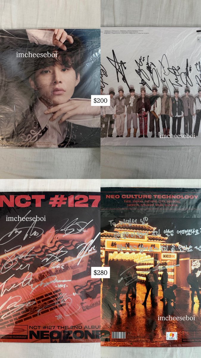 imcheeeseboi's tweet photo. WTS

-nct 127 signed album (neo zone, regulate)
-signed empathy 2018 (jungwoo, doyoung)
- jungwoo signed poster/ ball
-resonance special yearbook card Jungwoo
- jungwoo undisclosed kick it Polaroid unsigned

-Price in the image, feel free to QYOP
-Shipping fee not included

DM me https://t.co/MICyIuadZQ