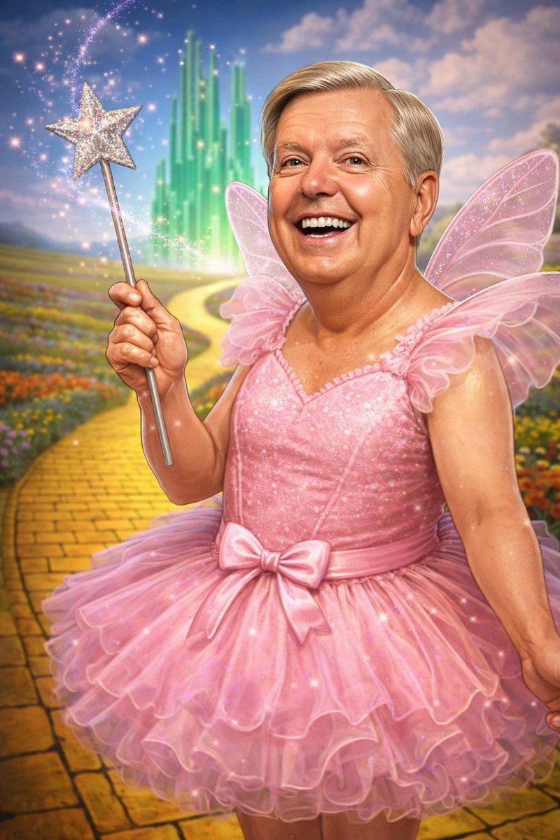 Ghostzapper0406's tweet photo. @LindseyGrahamSC Nice try, Pillsbury Dough Boy. 
You get caught aimlessly wandering around Disneyland with a child’s toy in your hand. 
And now you try to recover your manhood with a photo op with a gun? You’re not fooling anyone. We all know who the real Lindsey Graham is: https://t.co/XsdLoOk6NE
