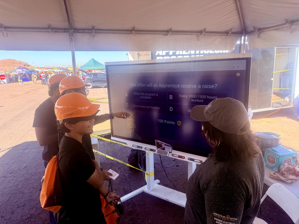 JatcPhoenix's tweet photo. Arizona Construction Career Days 2026 is a wrap! We got to connect with so many students exploring a future in the trades. Thank you to everyone who stopped by and to the staff made this event possible! https://t.co/MXh8ZxThaU