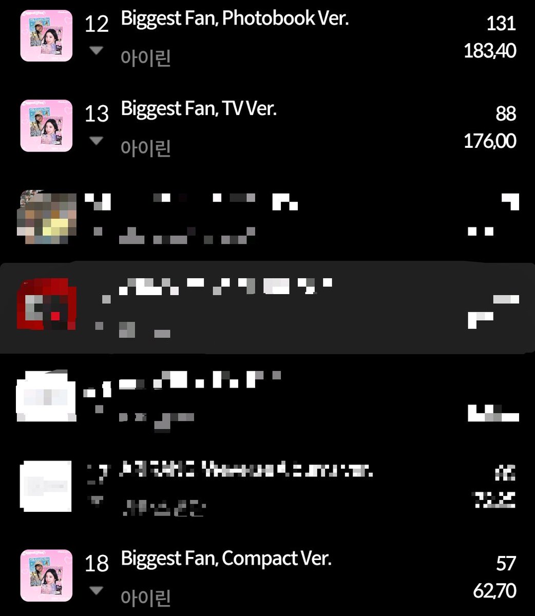 260331 #아이린 #IRENE 1st Album “Biggest Fan” has surpassed 200K (200,159 copies) sold on Hanteo Chart 🎉🎉🎉