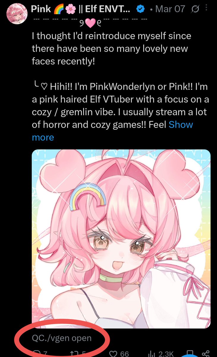 Pink 🌈🌸 || Elf ENVTuber tweet media