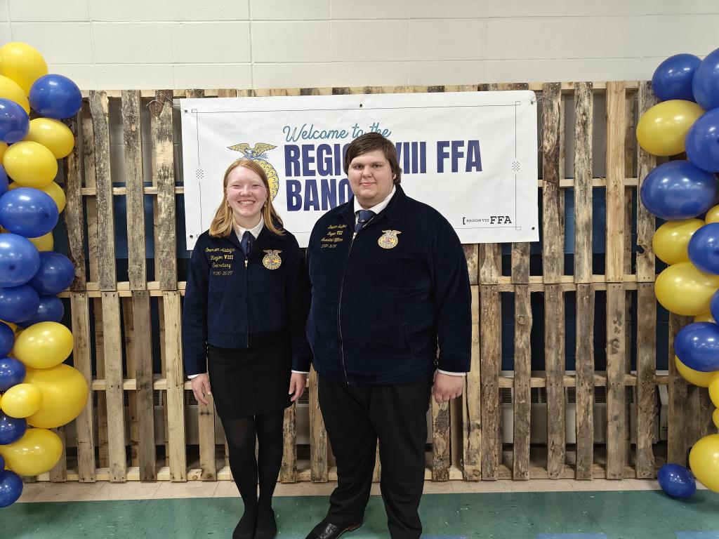 Congratulations to the newly installed 
2026-2027 Region Vice President -Dawson Sanford

And

2026-2027 Region Secretary 
- Emerson Addington