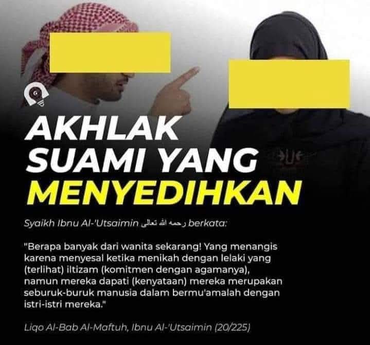 Ahmad__alwie's tweet photo. Setelah menikah, baru akan mengerti bahwa yang sekedar 'good looking' akan kalah dengan yang 'good attitude'.
Apalagi kalau agamanya ikut pula baik. 

Karna paras seseorang tidak akan membawa ketentraman hati bila ia memiliki perilaku yang buruk.. https://t.co/nXQPU6dWGJ