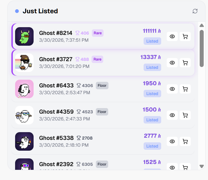 TheBooFinder's tweet photo. 🚨 Boo Alert:
👻 #8214 has been listed
Rarity Rank: 406 (Rare Ghost)
Listed Price: 111,111 $Hbar
Buy now on @SentX_io
https://t.co/v8tU0DW7FY
#Deadpixelsclub #Deadpixelsghost #Gib #Hedera #Level9labs #boofinder https://t.co/b8uflVoTMp