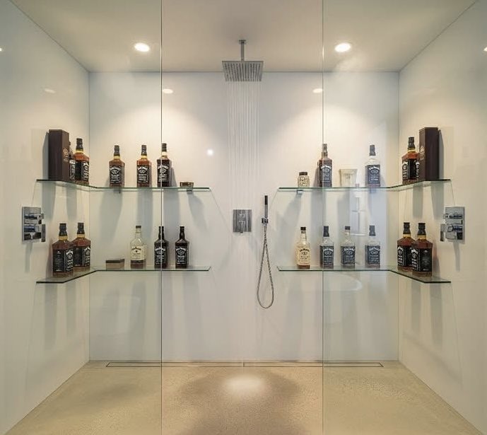 My doctor suggested since I’m getting older I should install a shower bar in my shower. I don’t really get it but he’s the doctor so I did as he suggested… it did turn out nicely…