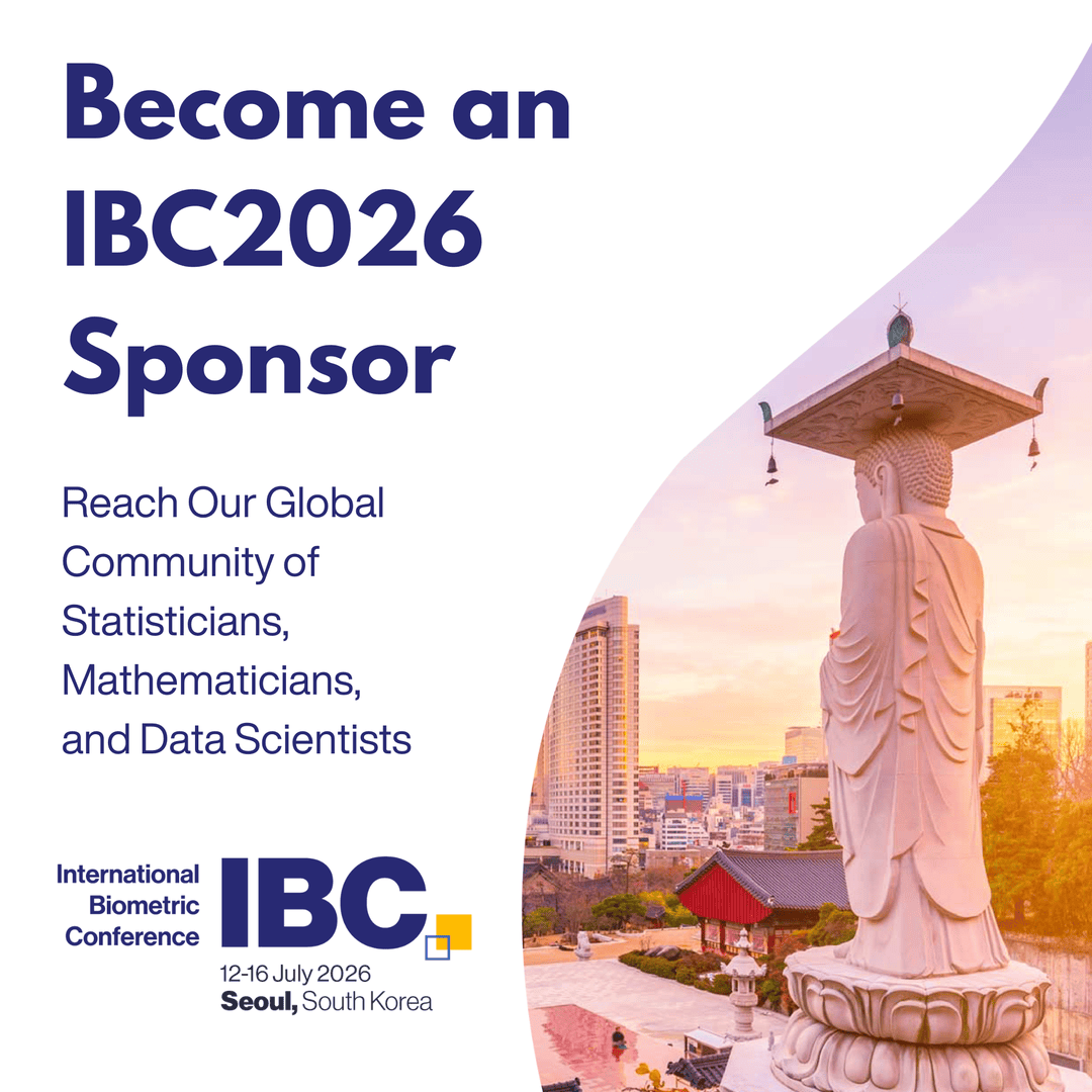 IBSstats's tweet image. Put your brand in front of a global bioscience audience. Sponsor IBC2026 (12–16 July 2026, Seoul) and connect with 800+ statisticians, data scientists &amp;amp; researchers from 60+ countries.

Learn more: ibc2026.org/info2026/suppo… #statistics #datascience #datavisualization #IBC2026Seoul