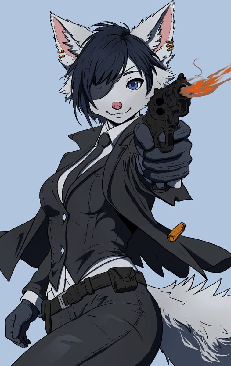 PublishWithDave's tweet photo. Final piece for this fox assassin 🦊🔥
Brought the concept to life with a sharp suit, attitude, and her signature revolver.
Appreciate the trust @Zydor01 🙏
#digitalart #characterdesign #commission #artistsonx #artwork #furryartist #furryarts https://t.co/K01uBKpxmw