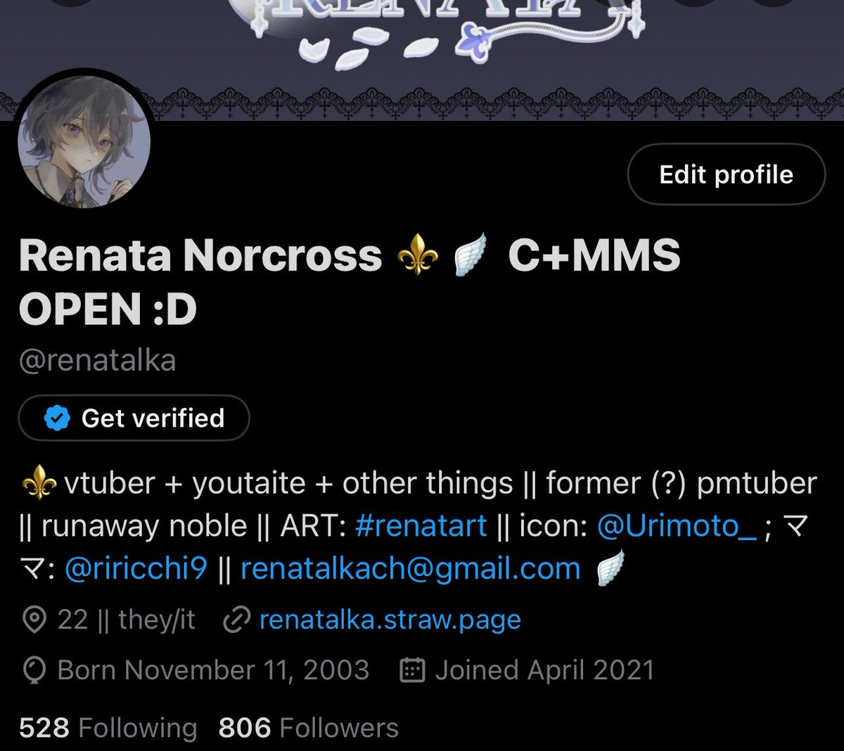 Renata Norcross ⚜️🪽 C+MMS OPEN :D tweet media