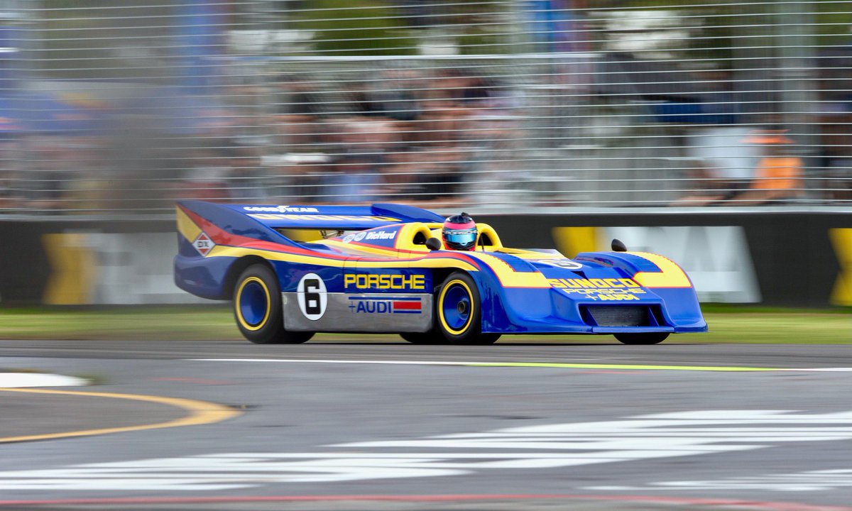 AdelMotorsFest's tweet image. The Porsche 917/30  - one of only six of Porsche’s Can-Am dominators ever built - at the 2026 Repco Adelaide Motorsport Festival. #AMF #Adelaide #CanAm #Porsche