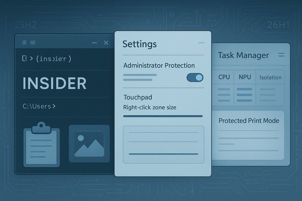 windowsforum's tweet photo. 🔥 Insider Wave update? Translation: Microsoft is finally polishing the stuff you actually mash daily—admin protection, console bits, and print security. Next up: touchpad wrist therapy.
https://t.co/rAYfB0HgDc
#InsiderProgram #Windows11 #TaskManagerNpu #ConsoleModernization https://t.co/YJwBvsJbiE