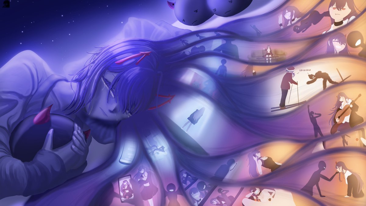 BirdofPreyBlueJ's tweet photo. #8 Under the pillow
I have felt this sooooo much this week XD
This song gives me vibes of thoughts that keep you up at night, so I went with an unwanted memory lane. The lyrics hit harder the further time goes and I always end up coming back to it when I feel sad. 
#noombart https://t.co/UwB80ecwcb