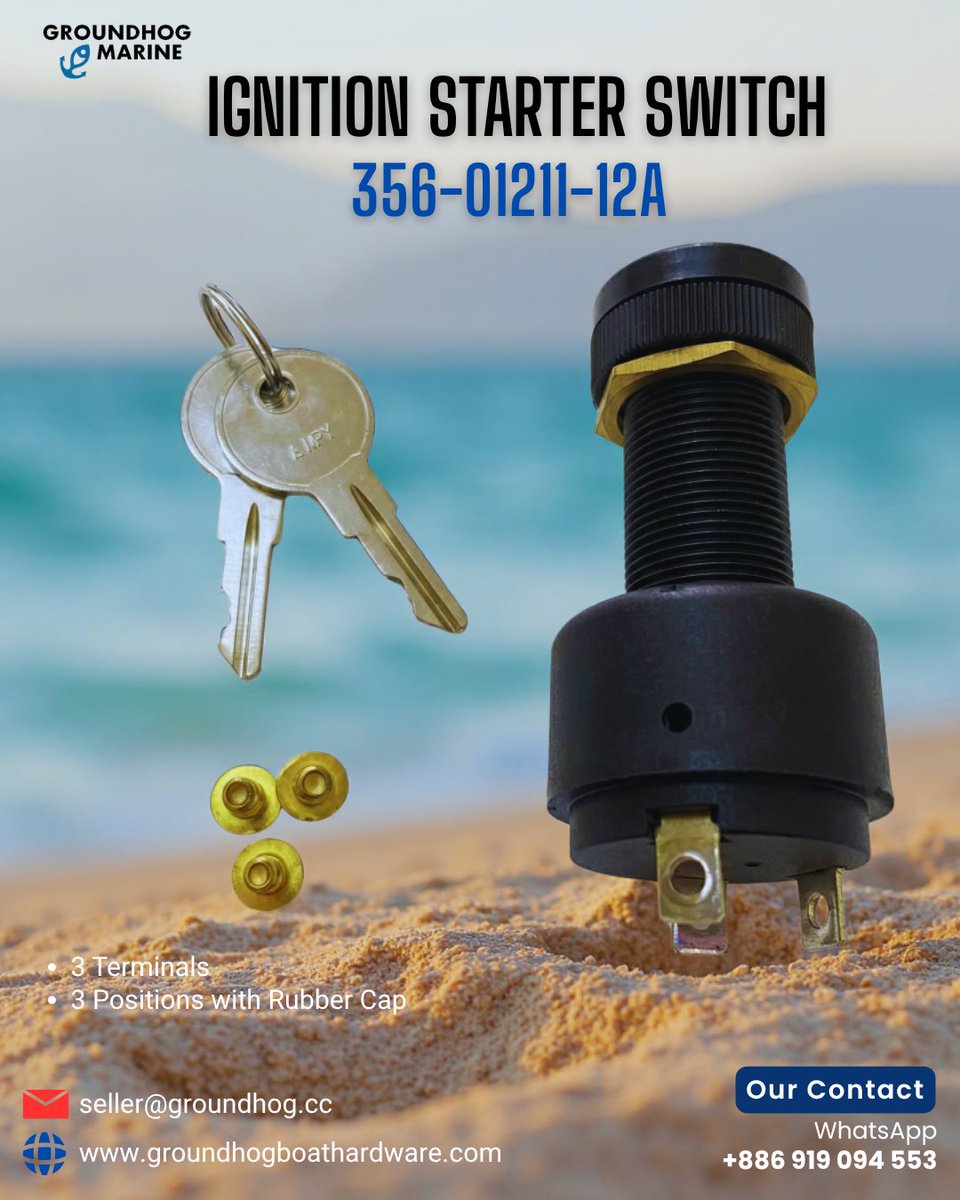 MarineGroundhog's tweet image. 🔑 Boat Ignition Starter Switch – MPN 356-01211-12A. Smooth, reliable engine start with corrosion-resistant marine-grade construction—built for durability &amp;amp; safety.

🔗groundhogboathardware.com/buy/main_produ…

#IgnitionSwitch #BoatStarterSwitch #MarineElectrical #MarineGrade #GroundhogMarine