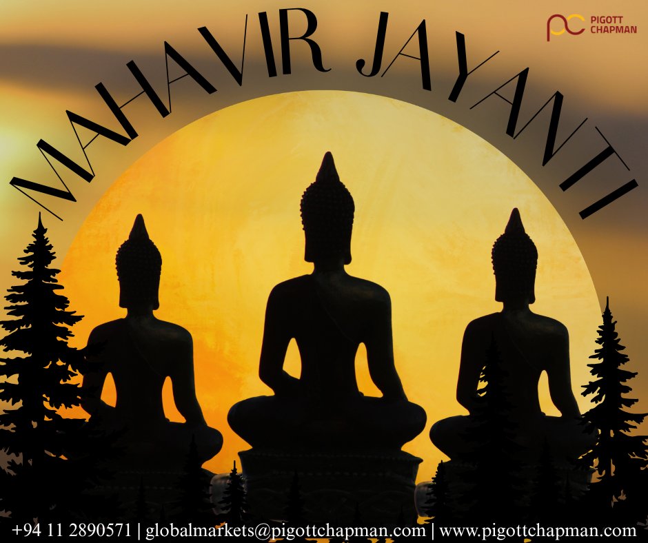 Pigottchapman's tweet photo. In a world where you can be anything, be kind. Celebrating the universal message of peace and non-violence this Mahavir Jayanti. 

#MahavirJayanti #MahavirJayanti2026 #Peace #Kindness #InterBankMoneyBrokers #PigottChapman https://t.co/Y0usDtMIX7