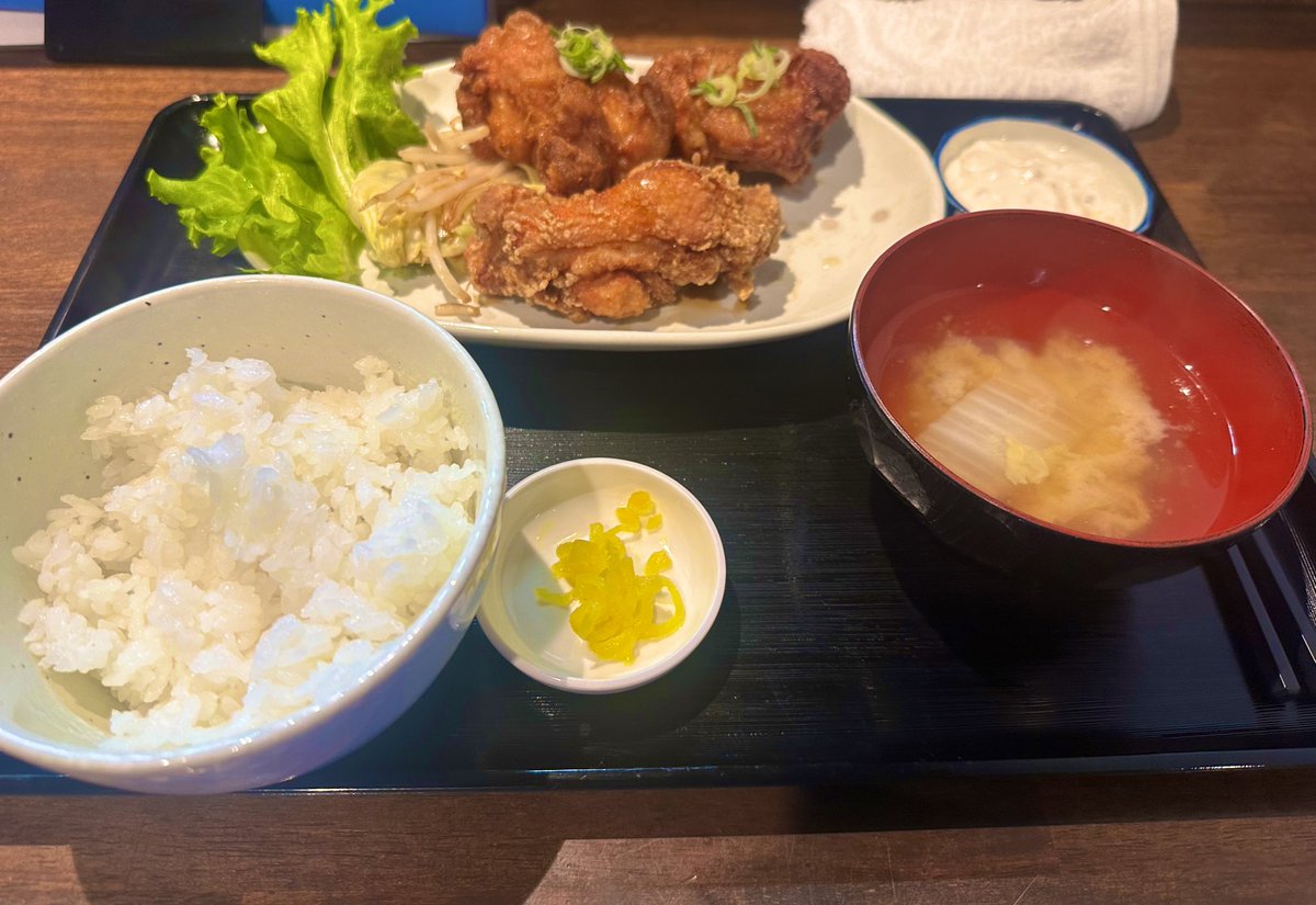 唐揚げ1個食べました