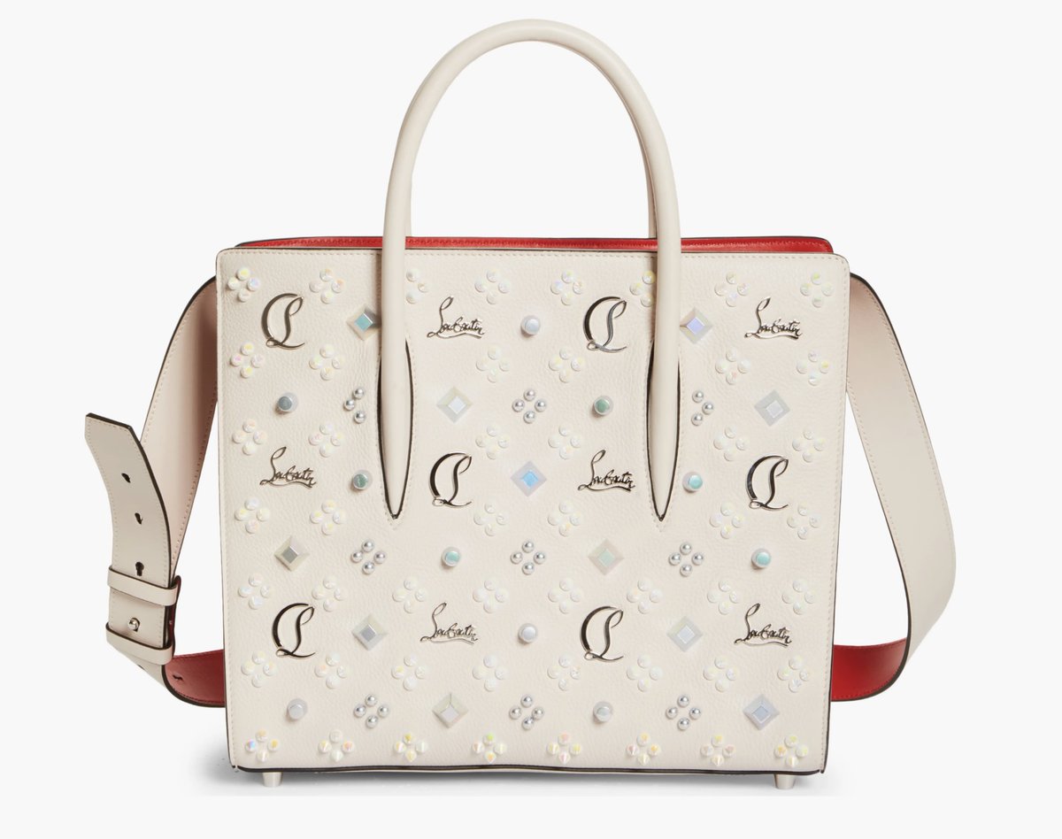 Fab5Lifestyle's tweet image. The Best Spring Christian Louboutin White Leather Paloma Studded Satchel Step into spring luxury with a polished designer handbag that blends elegance, edge, and standout sophistication. Discover the statement piece here: go.shopmy.us/p-50125936#Chr… #Style #News #Handbags