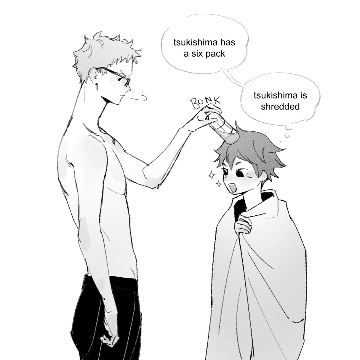 tricodeku's tweet photo. he's still never seen such a thing 👀😂 #tsukihina https://t.co/Fu3adCsqBq