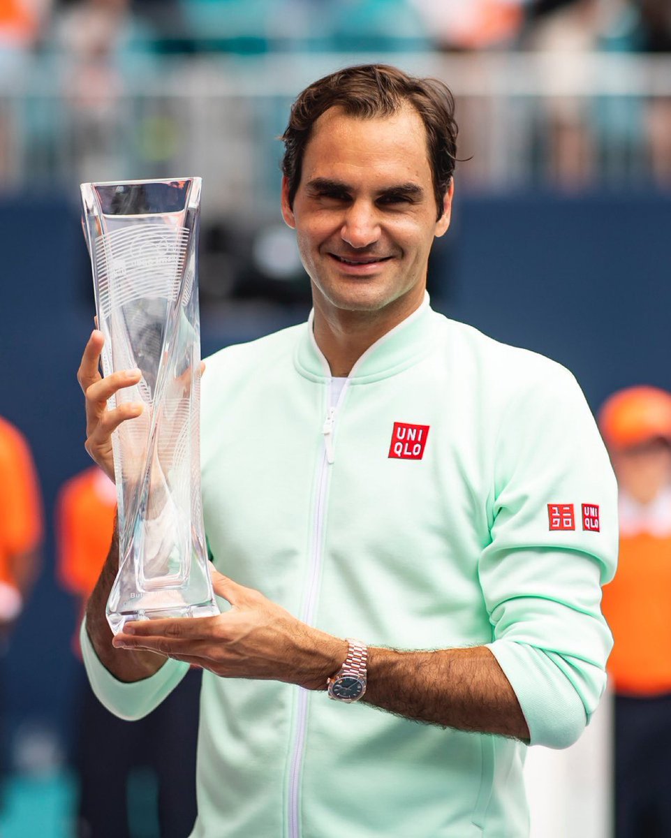 Just a reminder that age is just a number 

Roger Federer is still the oldest man to win a Masters title winning 2019 Miami Open aged 37 years 235 days 🎾🏆🎾

#Federer #Masters1000 #TennisStats