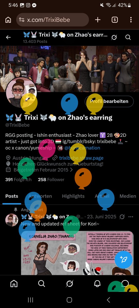 🦋🐰 Trixi 🐺🐑 on Zhao's earring tweet media