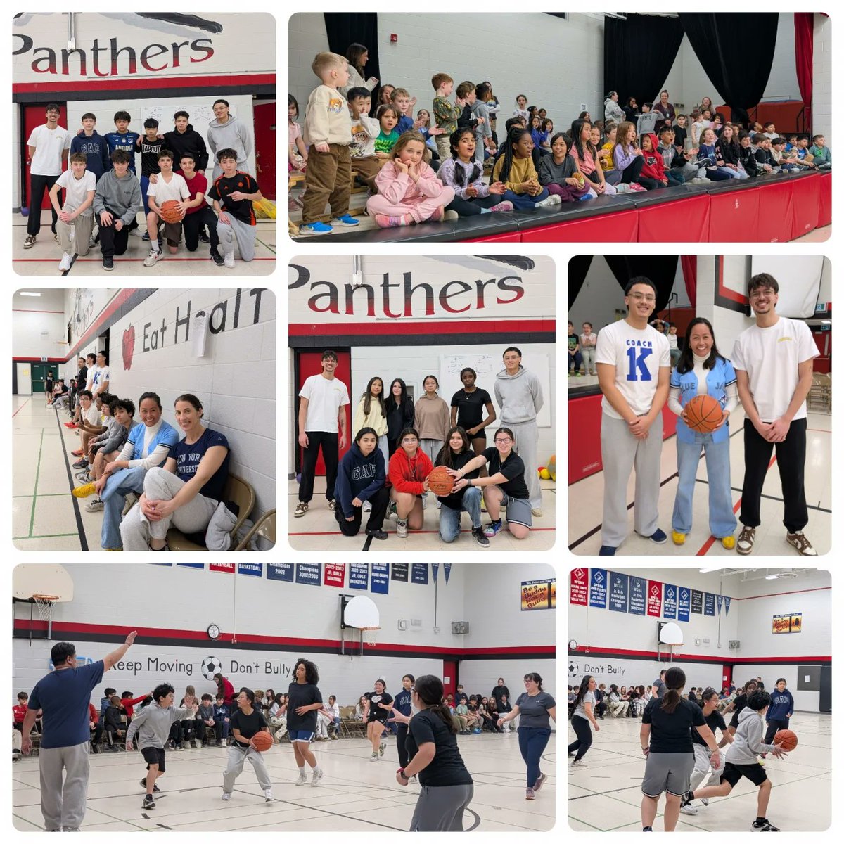 _Mrs_Fernandez's tweet photo. Students vs Teachers Basketball Game last Friday. Great community building and comradery with everyone! Go Panthers! @PeterandPaulCS #latepost https://t.co/Kn0uJj61LB