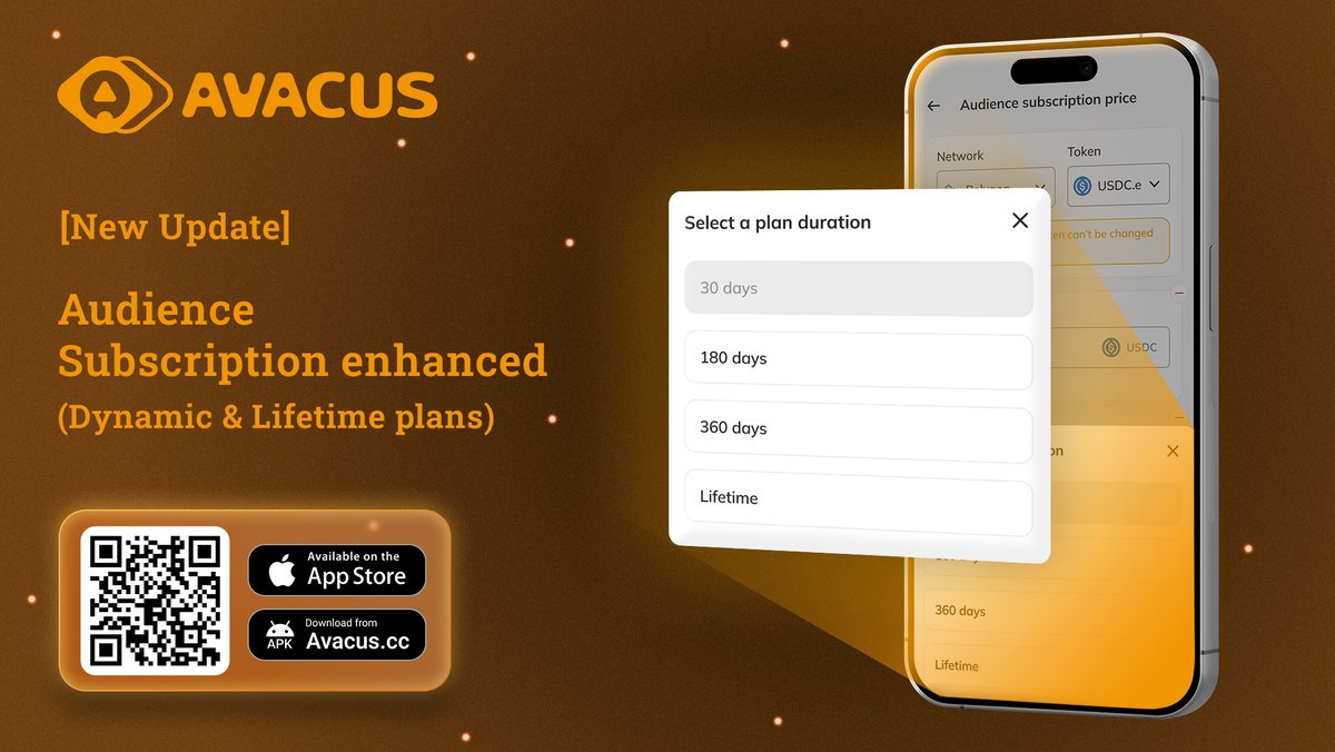 avacusapp's tweet photo. 🥳 Avacus v8.0.0 is now live!
😎What’s new:
🔄Multiple Transfer v4 implemented
🛠️Improved Audience Subscription (dynamic &amp; lifetime plans)
😍Party Owners can now demote members to Audience
🙌 Bug fixes &amp; performance improvements
Update now!!!! https://t.co/kf9oOXnTRt