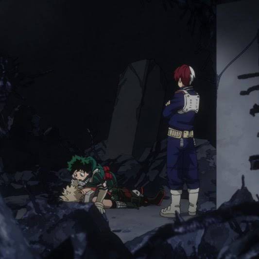 kacchanito's tweet photo. like 😭😭😭😭 shoto is fine i promise you https://t.co/5sj1ZqcOno