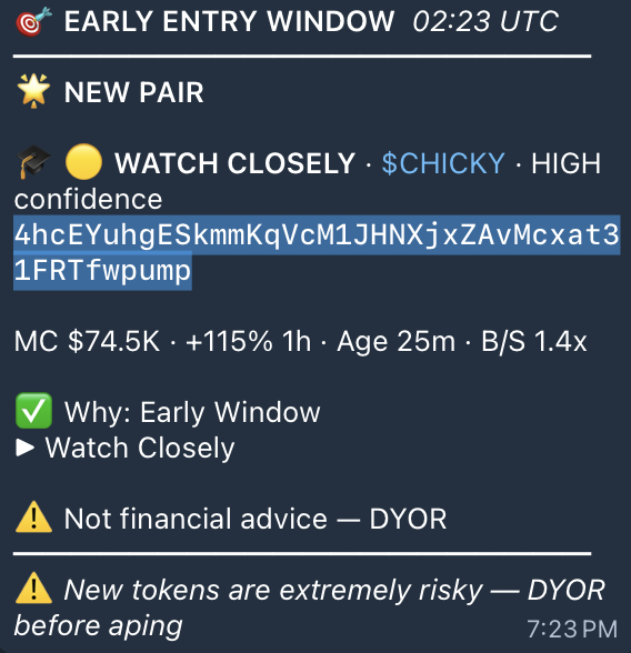 _thewiseowl_'s tweet photo. $CHICKY 

4hcEYuhgESkmmKqVcM1JHNXjxZAvMcxat31FRTfwpump

MC $74.5K

2X Achieved https://t.co/SCEpmcxCPO