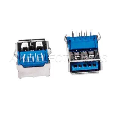 AikeLtd's tweet image. This USB 3.0 A Type female connector, featuring right-angled DIP type with kink legs, is perfect for board applications. It's known for its high-speed performance and is one of the most popular parts among Europuren clients. ⚡🔌
#USB3 #RightAngledConnector #DataTransfer