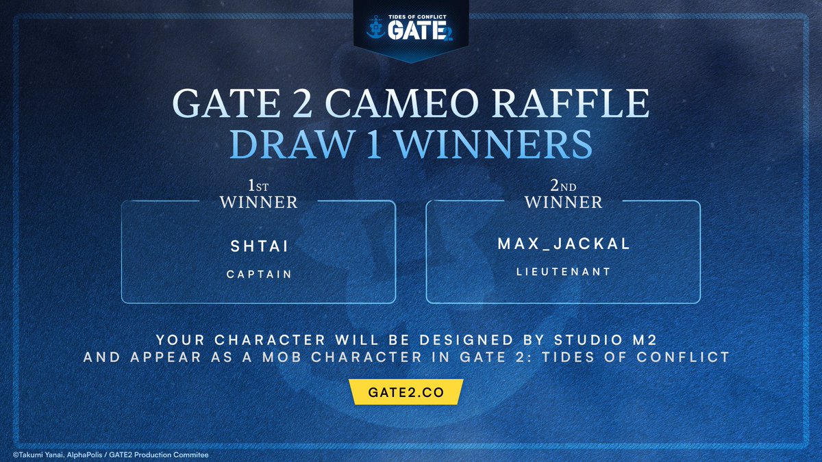 GATE 2: Tides of Conflict tweet media