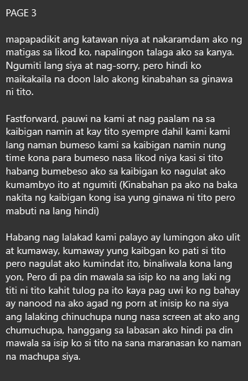 Sino ba namang Hindi Manghihina sa Daddy ng classmate kung ang TT ni Daddy ay Malaki? Kakayanin kahit 5 araw pa.
DAY 1

Pages 1-3
Sender: MooNHshira

#ConfessionOfanAlter875
#CollegeLife #Daddy