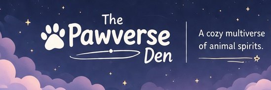 hi guys! i created a vtuber group called The Pawverse Den. it's all animal themed and any animal themed vtubers will be able to apply! please go follow the account for future updates! applications will open SOON ( <a href="/ThePawverseDen/">The Pawverse 🐾</a> )