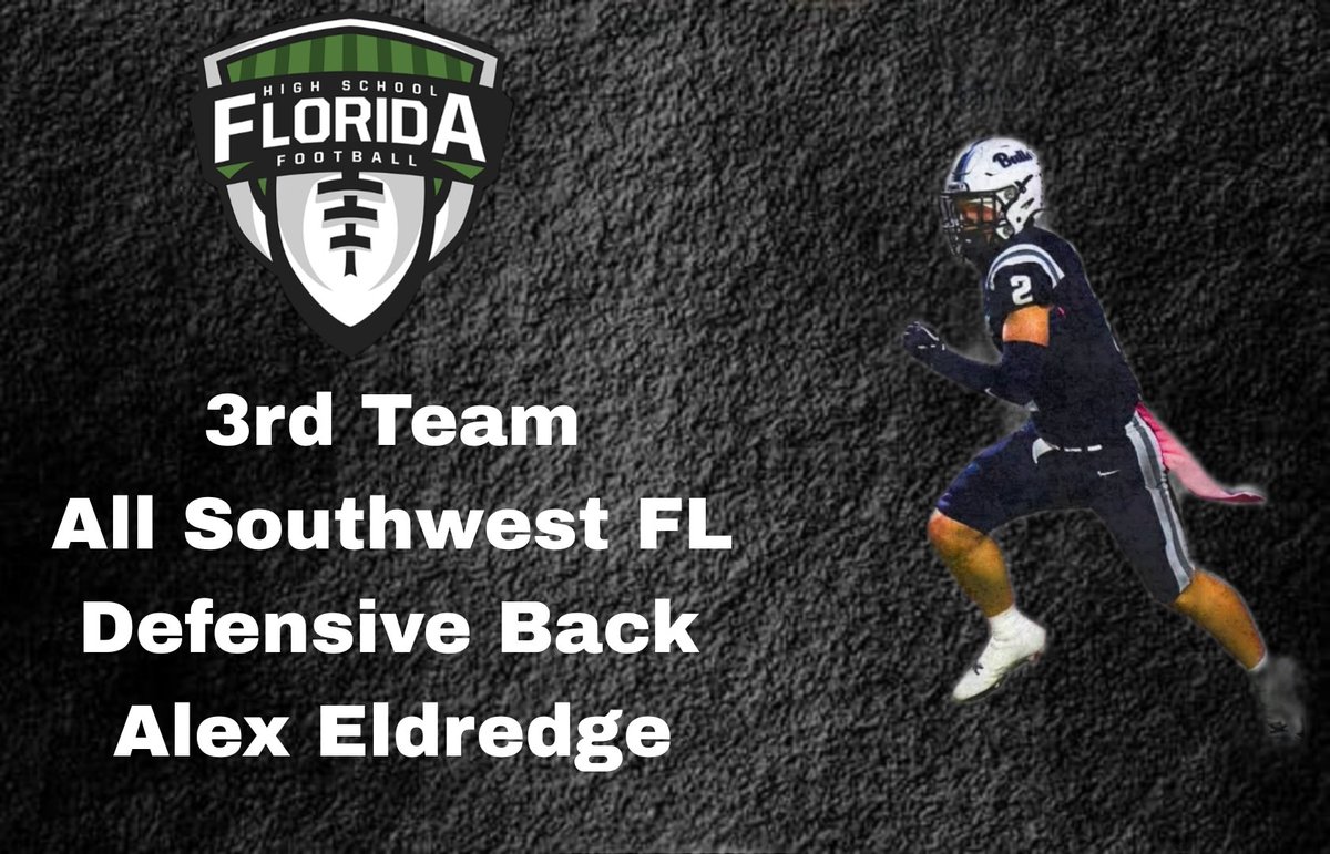 CoachPost70's tweet photo. Congratulations to the following athletes on their selection to the https://t.co/f7lKoLbFH7 All Southwest Florida Football Team.
3rd Team LB @ZacharyBonisch 
3rd Team DB @AlexEldredge_  
3rd Team KR @941coby https://t.co/kzui2vtmhQ