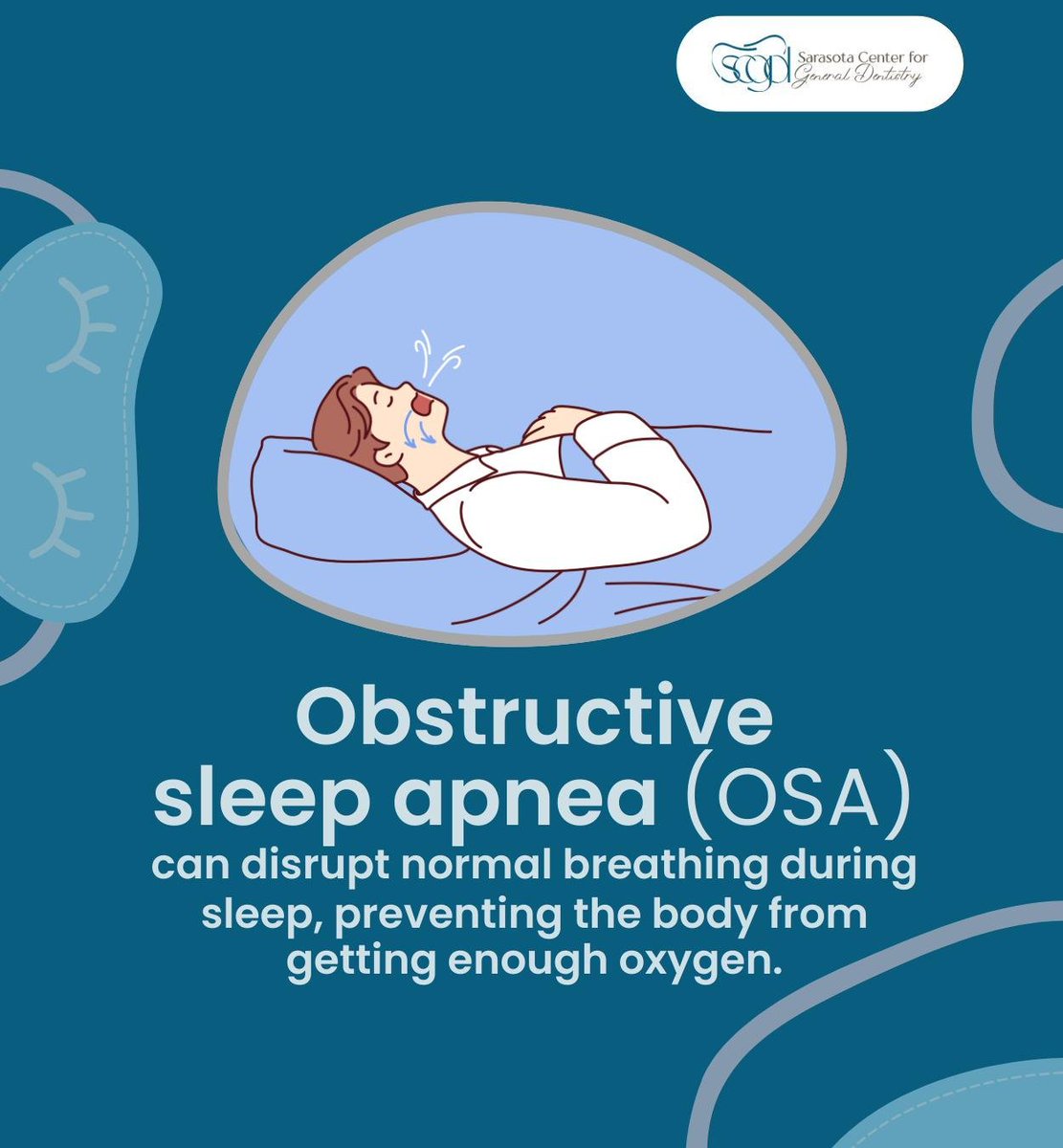 sarasotacenter's tweet image. OSA can impact your heart health, immune system, hormones, and overall wellness, and it could lead to serious health complications if untreated. Let us guide you to a good night's sleep. 

 #osa #sleepapnea #snoring #SarasotaCenterforGeneralDentistry #Sarasota #FL