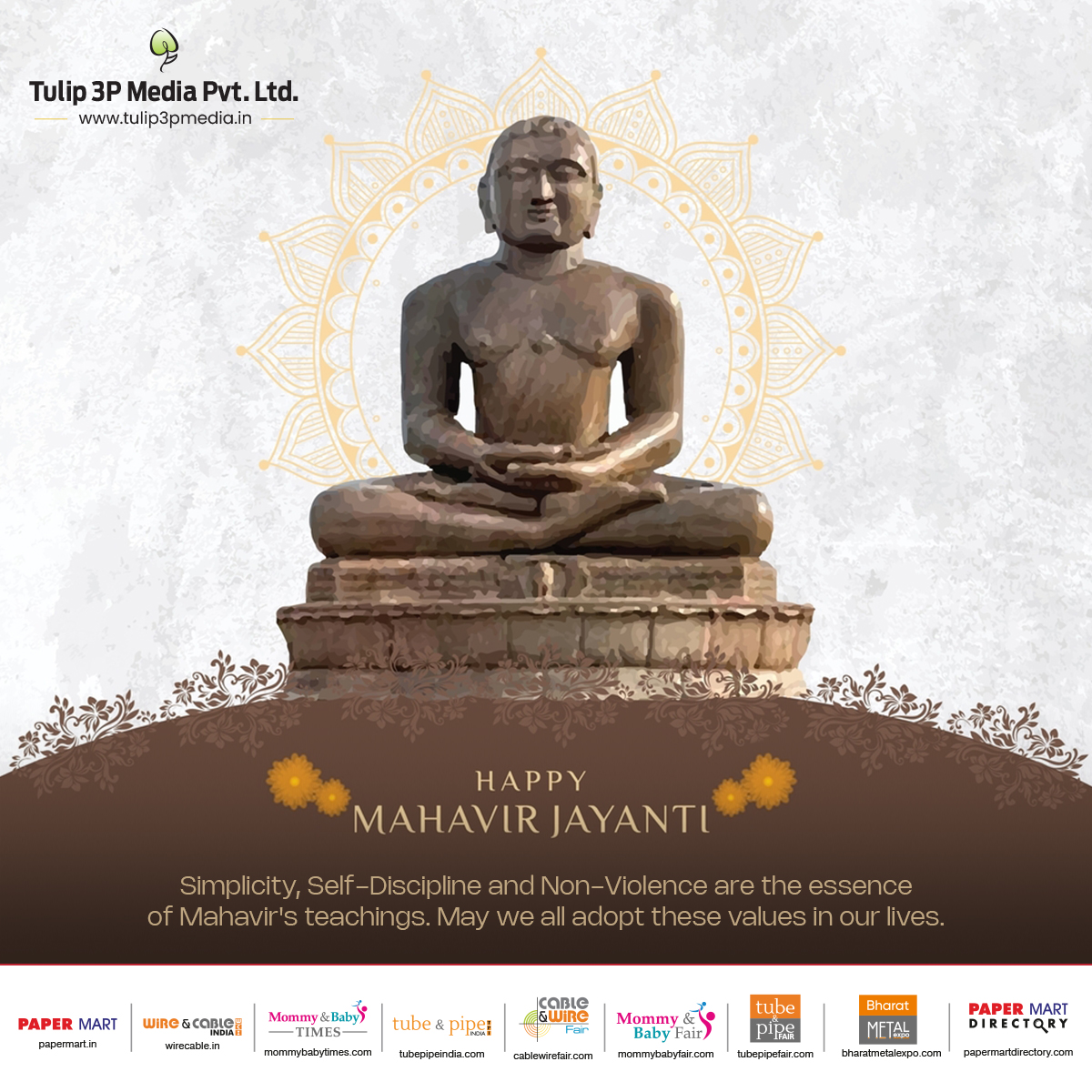 cablewirefair's tweet photo. May the teachings of Lord Mahavir inspire you to walk the path of truth, non-violence, and compassion. Happy Mahavir Jayanti!

#MahavirJayanti #Tulip3PMedia https://t.co/S84GfqcoZv
