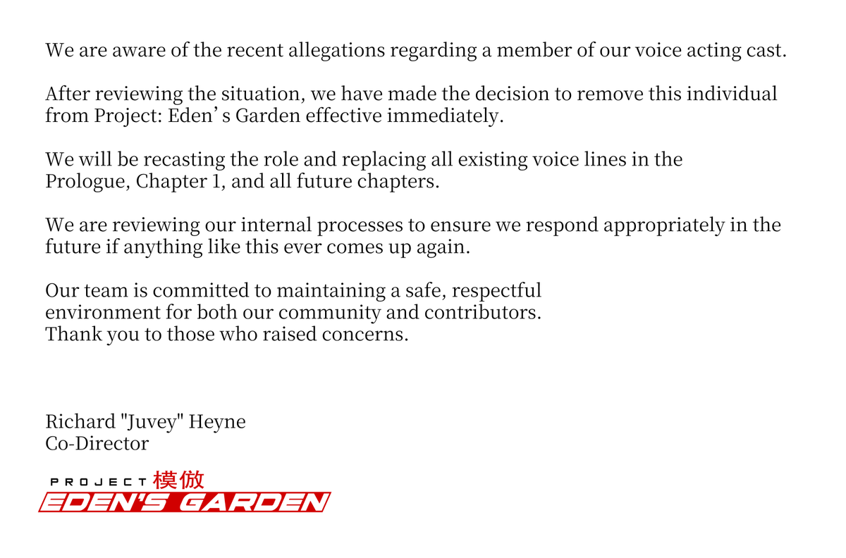 Project: Eden's Garden tweet media