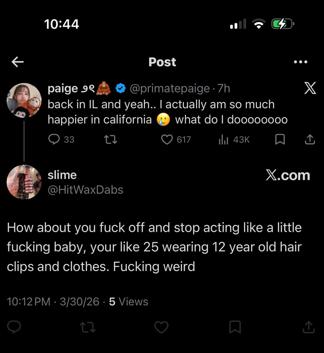 paige ౨ৎ🦧 tweet media