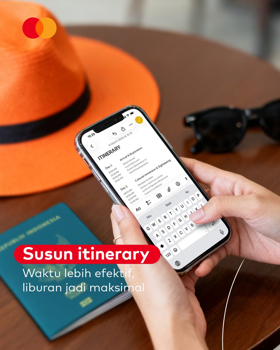MastercardID's tweet photo. Untuk transaksi selama perjalanan, percayakan pada Mastercard.  

Satu kartu untuk berbagai kebutuhan traveling, mulai dari shopping, dining, hingga transportasi lokal. https://t.co/590RxXHCDl