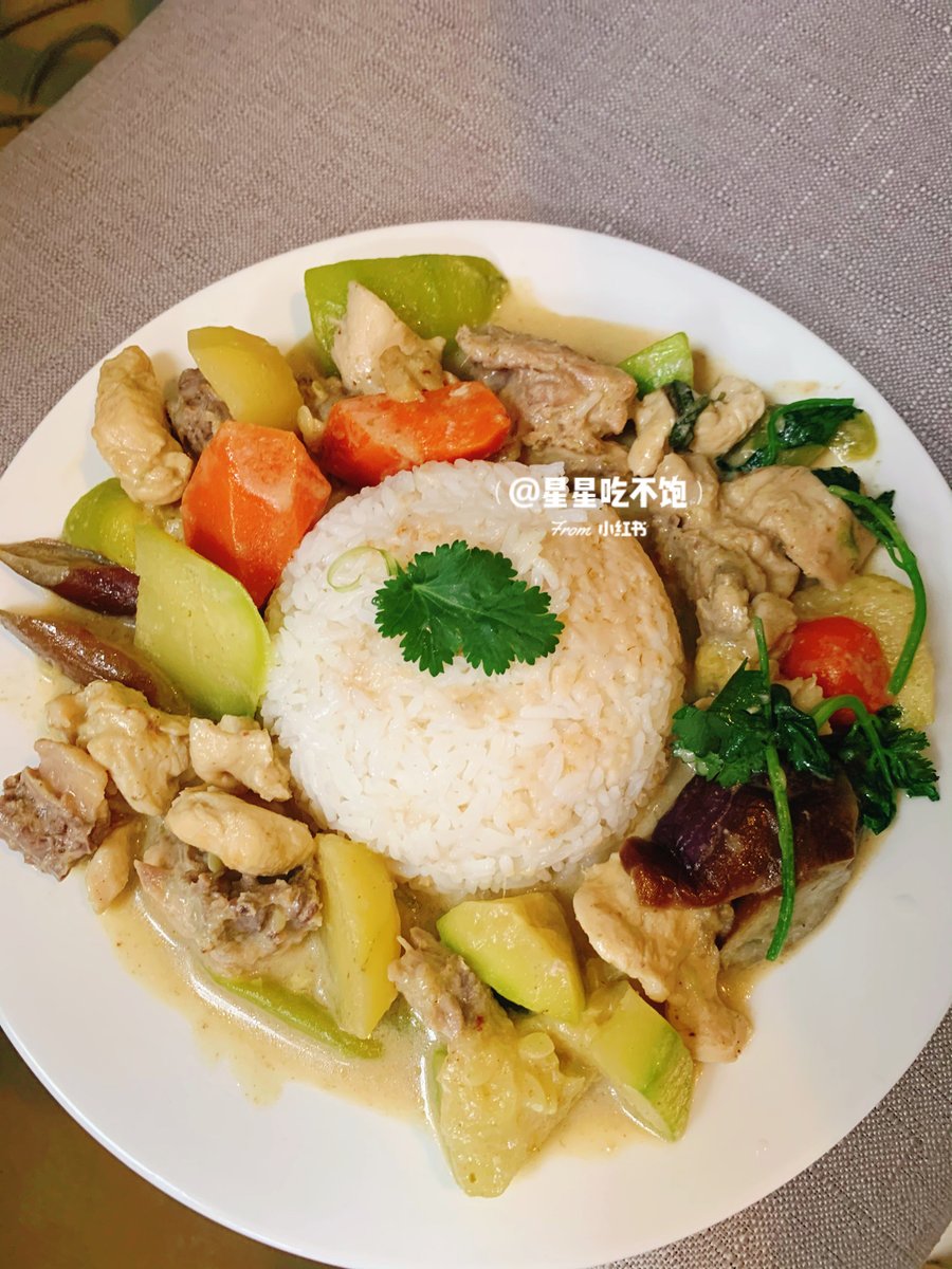 mayfield920's tweet photo. Savor the zesty kick of Thai Green Curry! Creamy coconut milk, fresh basil, tender veggies u0026 a hint of chili—your taste buds’ tropical escape. https://t.co/dhL6UfxAq4