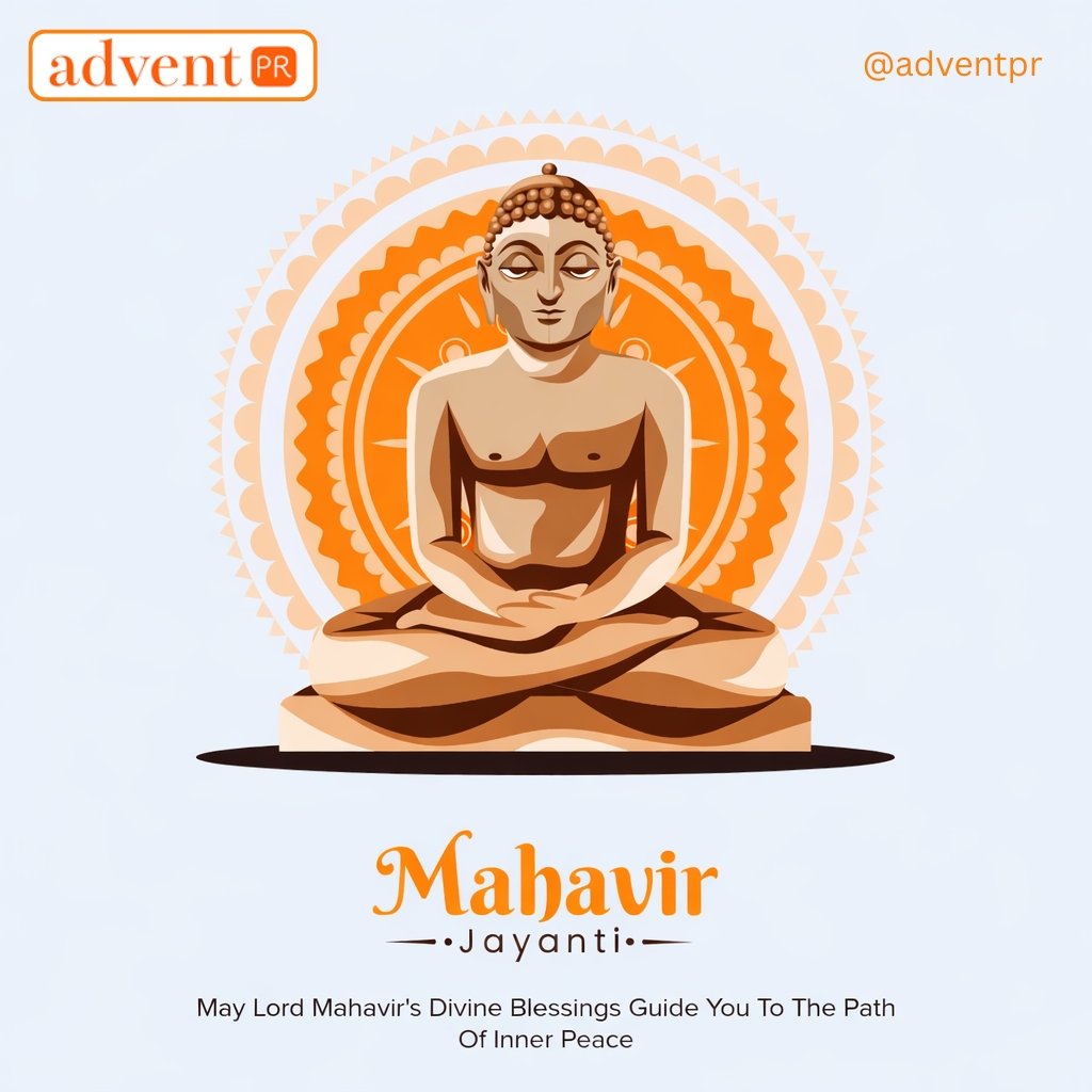 PRADVENT's tweet photo. 𝐒𝐢𝐥𝐞𝐧𝐜𝐞 𝐛𝐮𝐢𝐥𝐝𝐬 𝐰𝐡𝐚𝐭 𝐧𝐨𝐢𝐬𝐞 𝐜𝐚𝐧𝐧𝐨𝐭.

On this sacred day of Mahavir Jayanti, we are reminded that true strength lies in restraint, clarity, and purpose.

In a world driven by constant  growth, and lasting impact.

#mahavirjayanti #adventpr https://t.co/VnVNkqZN5N