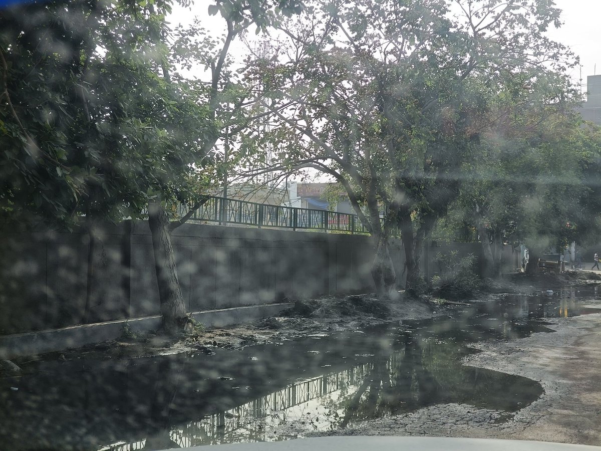 Sector168Noida's tweet image. Just opposite BYOB and Mr Bathura near shahdra village sector 142....bin barish paani road par bikhra hua hai kaafi din se...maano koi drain choke hai aur paani overflow ho raha hai....kripya sangyan ley @noida_authority @CeoNoida @CPCB_OFFICIAL @InduPrakashPCS #noida #clean