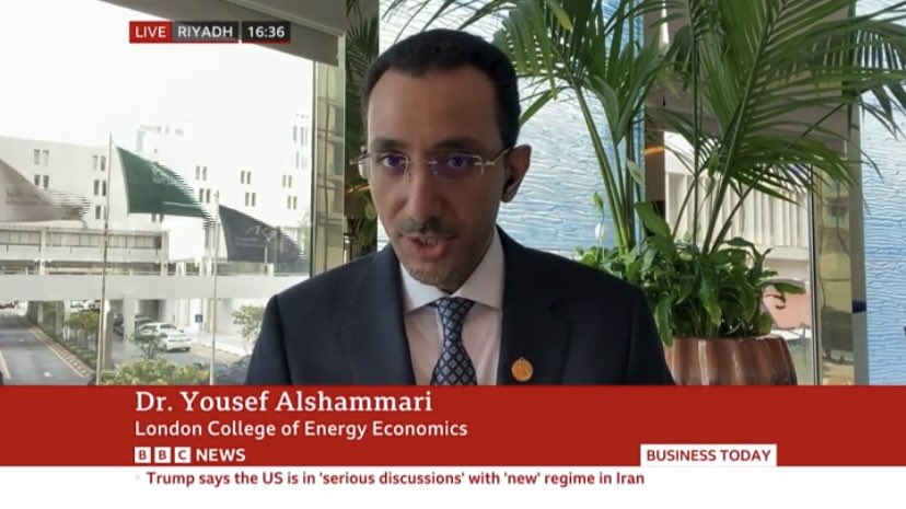 YAlshammari's tweet photo. I spoke to the @BBC (https://t.co/scqCyrvDAx) on what a US on the Kharg island, Iran’s primary export terminal, means for oil markets 
Kharg is a genuine systemic risk point, but the bigger story is the broader Hormuz shock
Thanks Michelle for having me
@BizFleury 
@LCEconomics_ https://t.co/pH9xmbPMK3