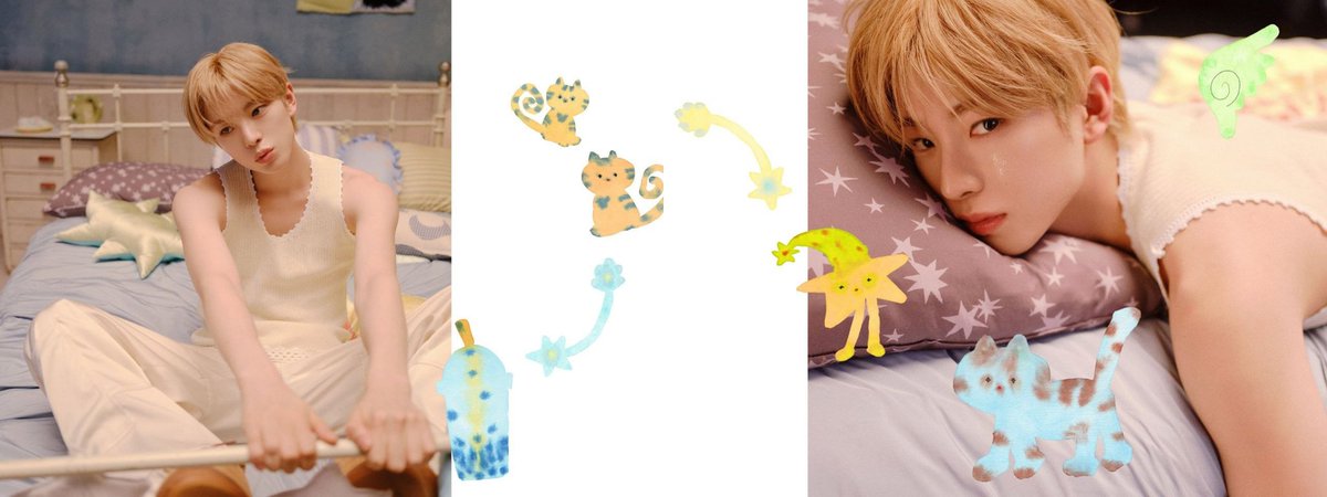 swooning over this soft-focus peek into the starry-eyed universe of the 'ode to love' album. it's a universe of sleepy grins, watercolor wish cats, and boba-dreams. can you feel the love-notes dancing around?