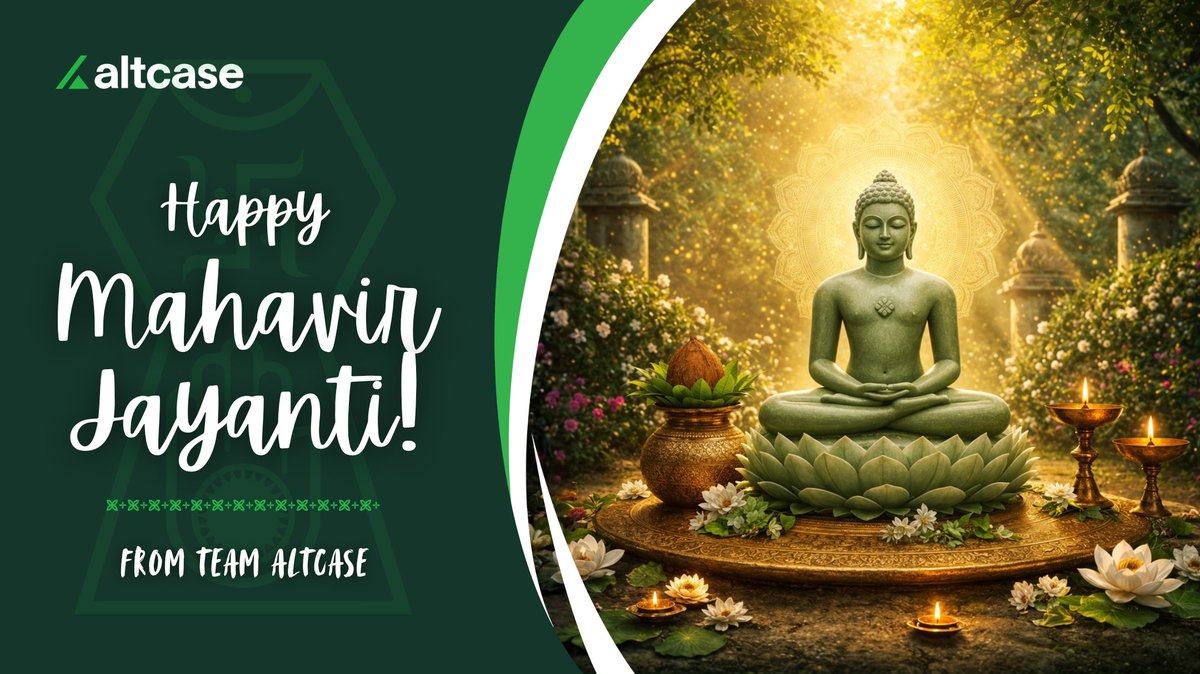 ✨ Happy Mahavir Jayanti from Altcase! ✨
The strongest foundations are quiet - built on patience, discipline, and decisions that look beyond the present.

#PreIPO #PrivateEquity #PrivateMarkets #UnlistedShares