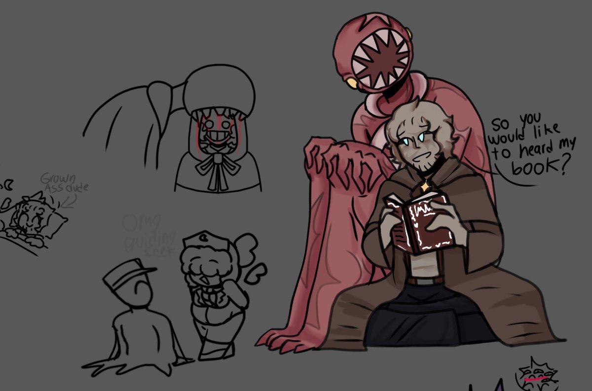 Jasu_Daka's tweet image. Some doors doodles I did today :3

I think I should talk more about doorsito (my doorstag) and figure, because when she’s not being aggressive she could be a good friend to him 
(“Misscharacterization” final boss- SORRY)

#doors #doorsroblox #doorsfanart