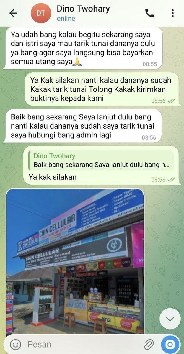 PDeskia's tweet photo. udh di tagih cicilan spaylatter,spinjam, akulaku tapi belum japo, yuk sini aku bantu joki pinjol daripada galob tulob, jangan nunggu tagihanmu telat dan banyak tolakan, yuk konsultasi ✨
Testi  !! 
#jokipinjol #galbaypinjol #zonauang️ https://t.co/2Lf57IOASd