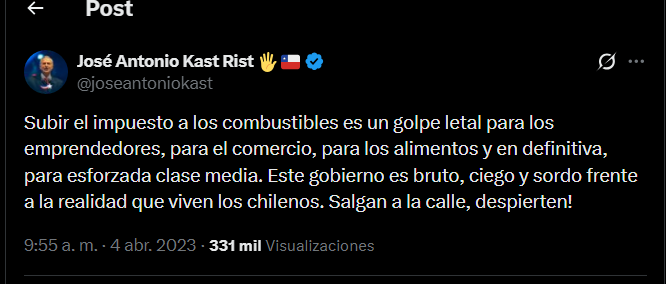 jajaj cuando estaba Boric el incentivaba a que la gente se manifestara, mira nada mas como se invierten los papeles y le llegaron a el las manifestaciones, jajaja claramente el payasito del kakas